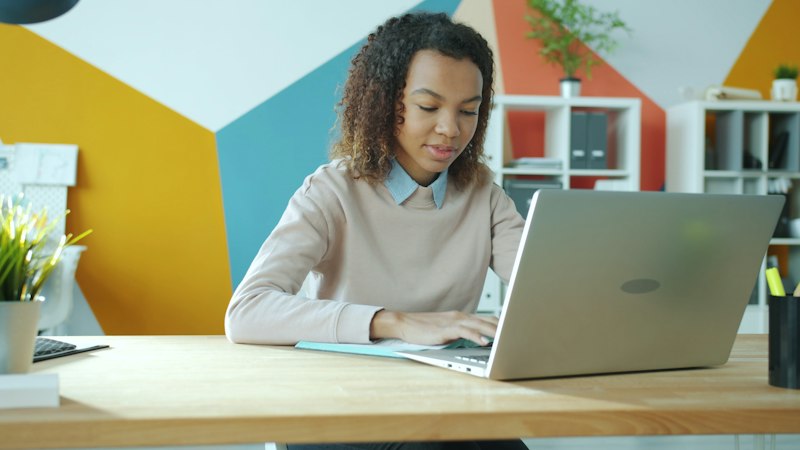 Updating records on a laptop